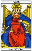 tarot de marsella Justice